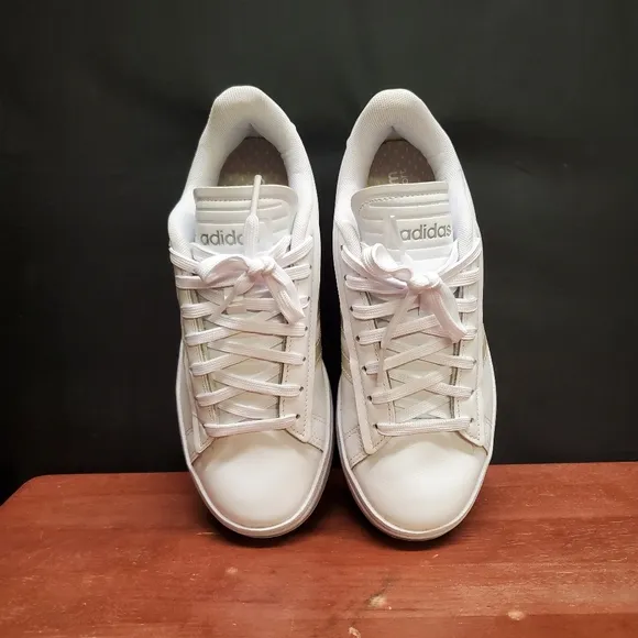 Adidas Size 6 Grand Court Alpha White Tennis Shoes GY7056