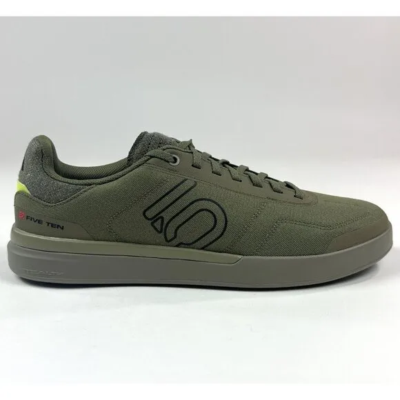 Adidas Sleuth DLX Canvas Mountain Bike Mens 10.5 Green Low Shoes HQ2114 New