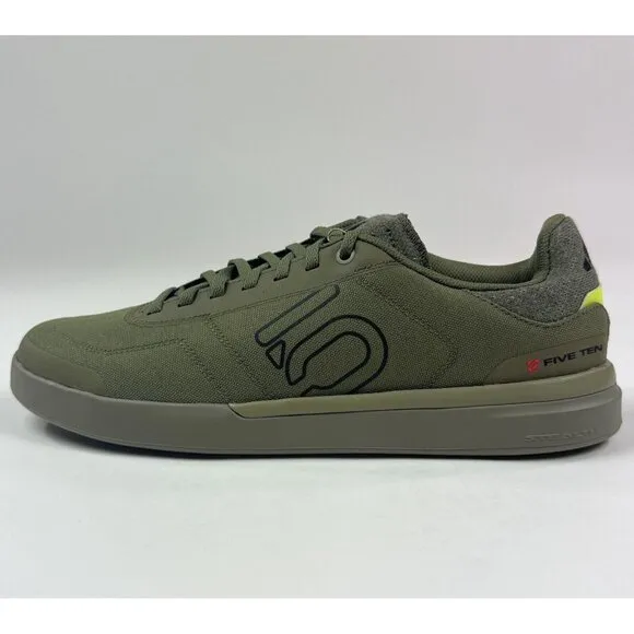 Adidas Sleuth DLX Canvas Mountain Bike Mens 10.5 Green Low Shoes HQ2114 New