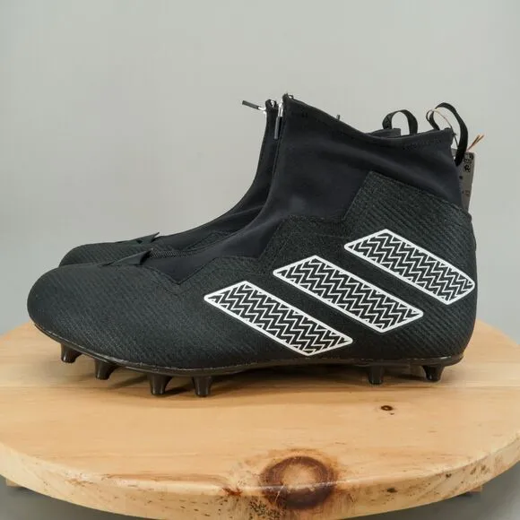 Adidas SM Nasty Fly 4E Men's Size 15 Football Lineman Cleats Black White NEW