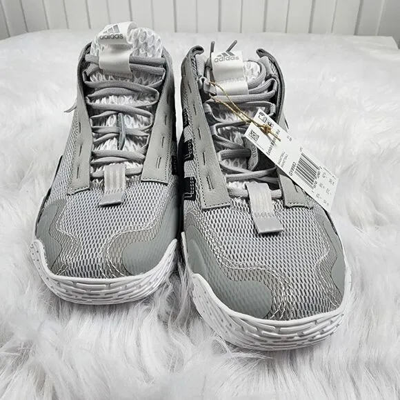 Adidas Sneakers Exhibit B Size 10 Mid Basketball Shoes in Grey Black White