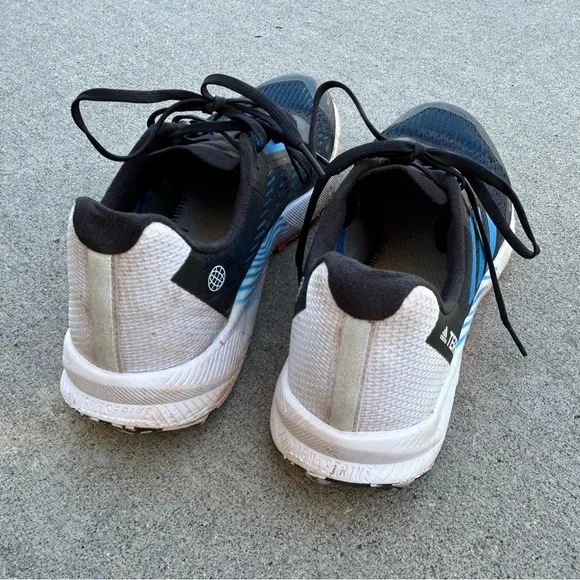ADIDAS Terrex Agravic Flow 2 Black Blue Rush Turbo size 11 💙