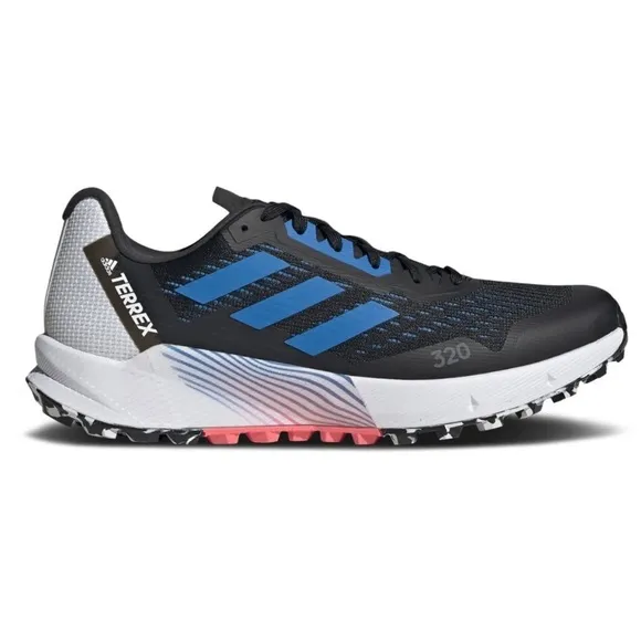 ADIDAS Terrex Agravic Flow 2 Black Blue Rush Turbo size 11 💙