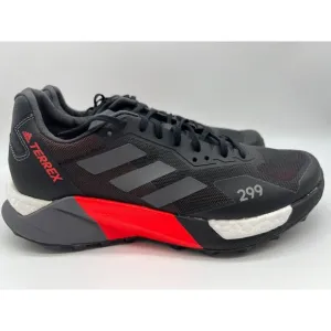 Adidas Terrex Agravic Ultra Trail Mens Black Red Running Shoes FY7628 Size 7🛒