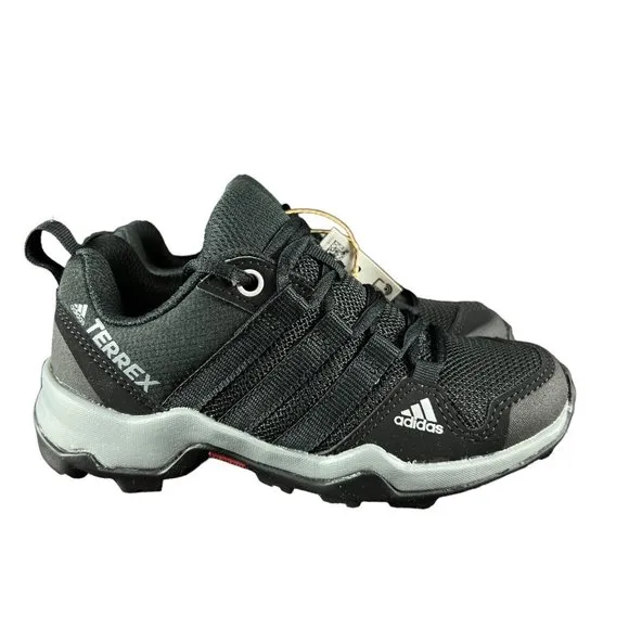 Adidas Terrex AX2R Black Vista Grey Trail Shoes BB1935 Youth Boy's Size 10.5 K