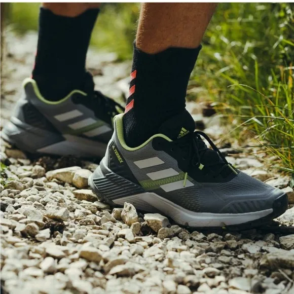 ADIDAS TERREX SOULSTRIDE TRAILRUNNING SHOES Gray Four / Gray Two / Pulse Lime