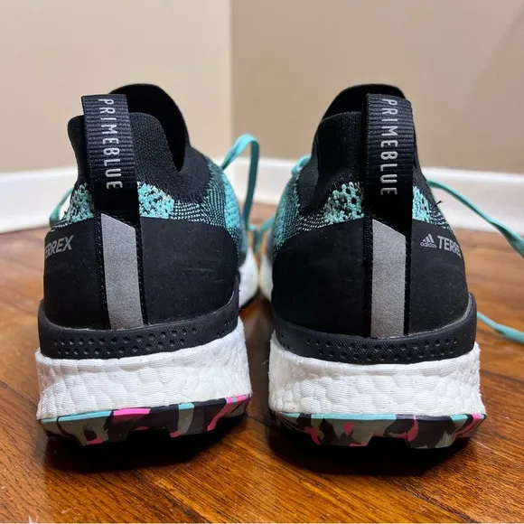 Adidas Terrex Two Ultra Trail Running Shoes - Turquoise, Trail Running size 10
