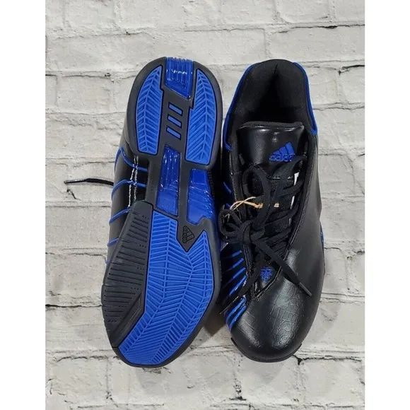 Adidas TMAC 3 Restomod Athletic Basketball Shoes Black Blue GY0258 MENS SIZE 7.5
