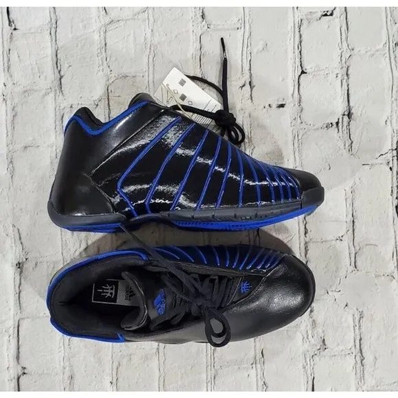 Adidas TMAC 3 Restomod Athletic Basketball Shoes Black Blue GY0258 MENS SIZE 7.5