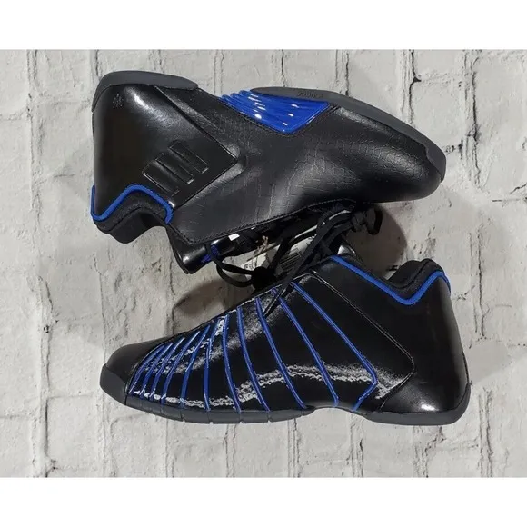 Adidas TMAC 3 Restomod Athletic Basketball Shoes Black Blue GY0258 MENS SIZE 7.5