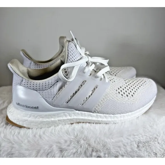 Adidas Ultra Boost 1.0 Women's Running Shoes Size 8.5 White Silver ID9689