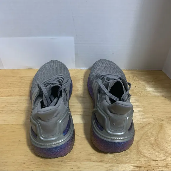 Adidas Ultra Boost 20 J Shoes Dove Grey Boost Blue Violet EG4810‎ NASA Size 5