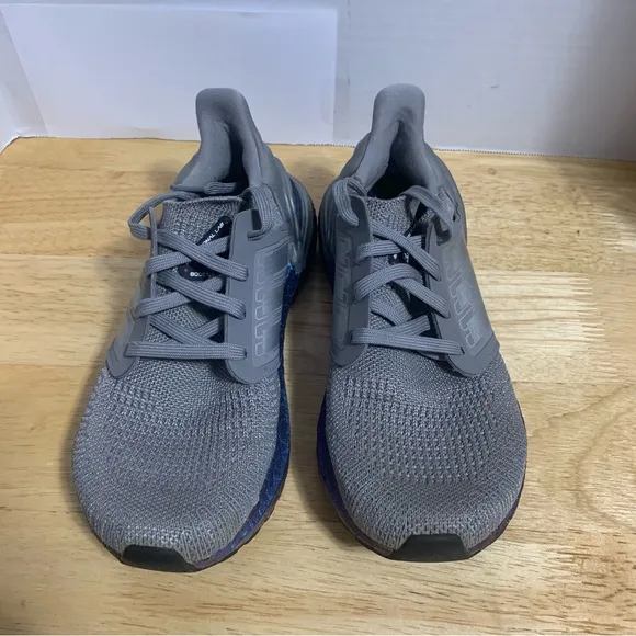 Adidas Ultra Boost 20 J Shoes Dove Grey Boost Blue Violet EG4810‎ NASA Size 5