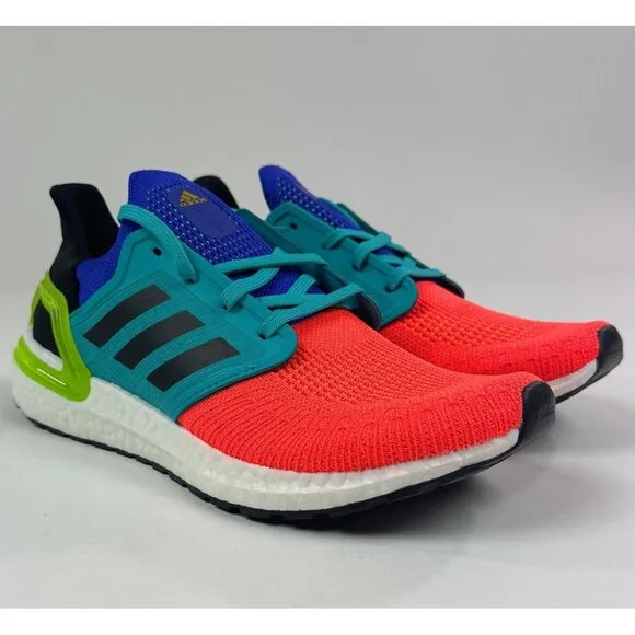 Adidas UltraBoost 20 What The Solar Red Mens 8.5 Multicolor Running Shoes GV7164