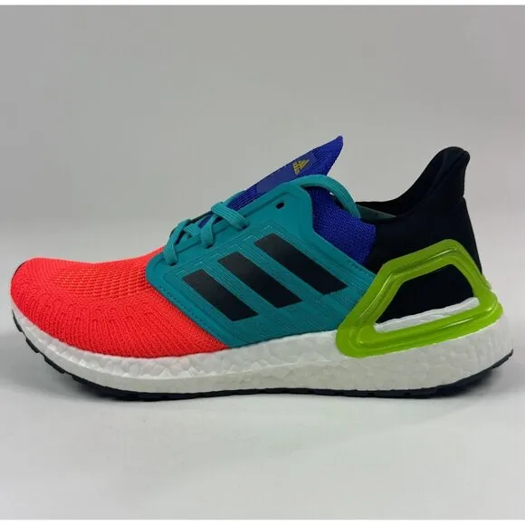 Adidas UltraBoost 20 What The Solar Red Mens 8.5 Multicolor Running Shoes GV7164