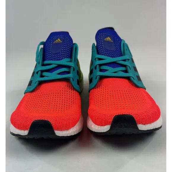 Adidas UltraBoost 20 What The Solar Red Mens 8.5 Multicolor Running Shoes GV7164