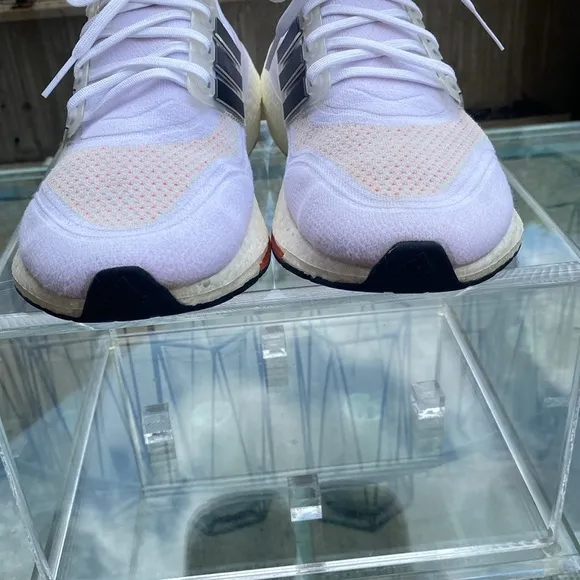 Adidas Ultraboost 21 Tokyo White Solar Red Shoes Men’s Size 12