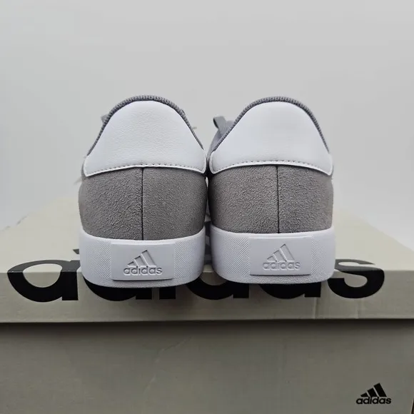 Adidas VL Court 3.0 Skateboarding Shoes Sneakers ID6276 Grey/White Men's Sz 10.5