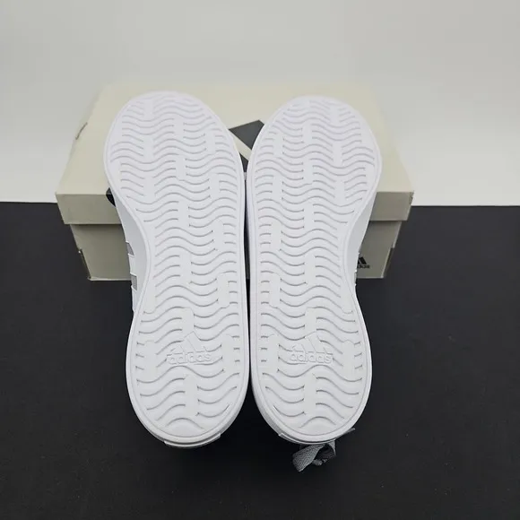 Adidas VL Court 3.0 Skateboarding Shoes Sneakers ID6276 Grey/White Men's Sz 10.5