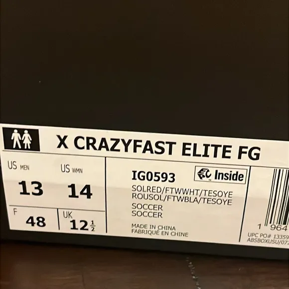 Adidas X Crazyfast Elite FG Soccer Cleats Shoes new IG0593 Men’s Size 13