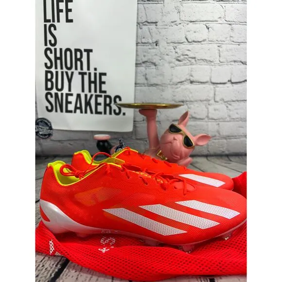 Adidas X Crazyfast   FG Soccer Cleats Mens 13 Orange White Football Shoes NEW
