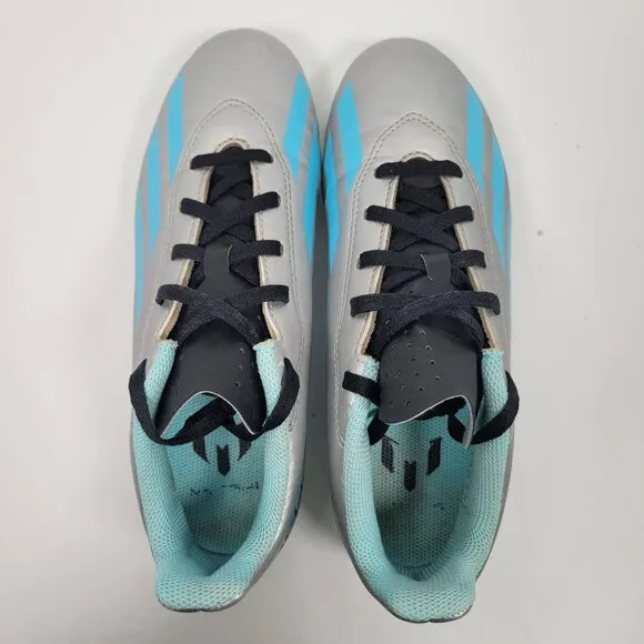 Adidas X Crazyfast MESSI.4 Men's Silver Blue Cleats IE4071 US Size 5