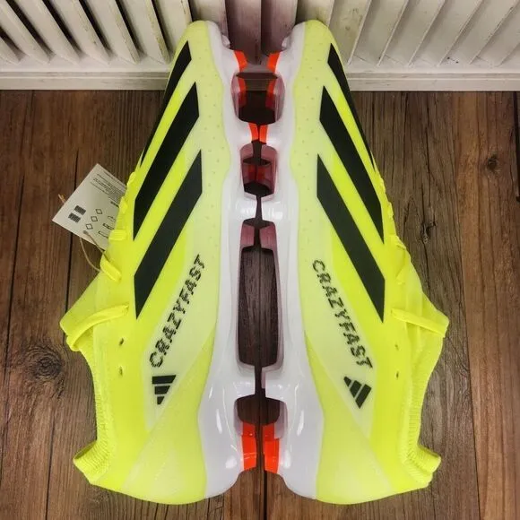 Adidas X Crazyfast League FG IG0605 Mens Size 11.5 Yellow Athletic Soccer Cleats