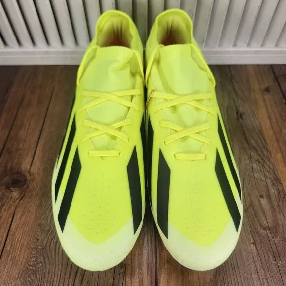 Adidas X Crazyfast League FG IG0605 Mens Size 11.5 Yellow Athletic Soccer Cleats
