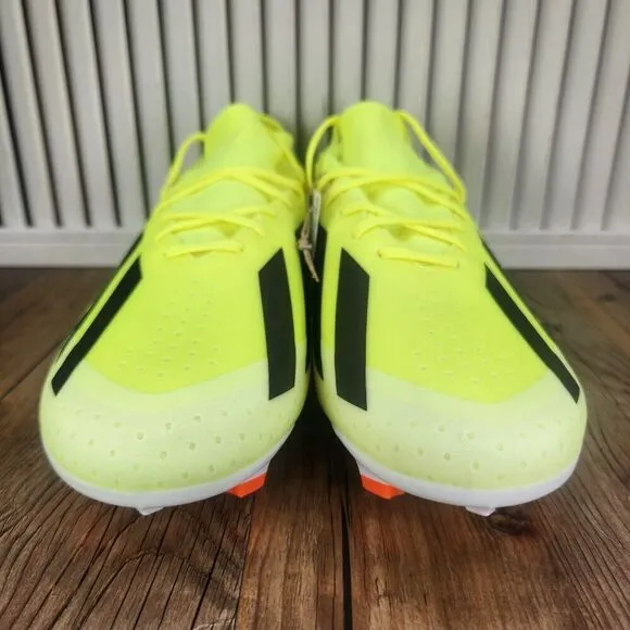 Adidas X Crazyfast League FG IG0605 Mens Size 11.5 Yellow Athletic Soccer Cleats