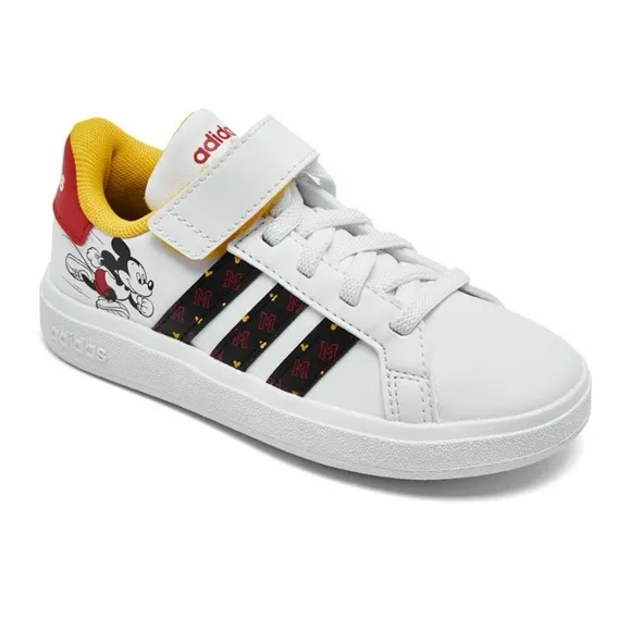 Adidas x Disney Kids Mickey Mouse Grand Court Sneakers Size 3 NIB NEW