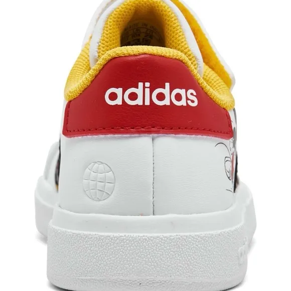 Adidas x Disney Kids Mickey Mouse Grand Court Sneakers Size 3 NIB NEW