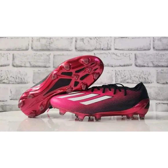 Adidas X Speedportal.1 FG Pink Black Soccer Cleats GZ5108 Size: M6.5/W7.5