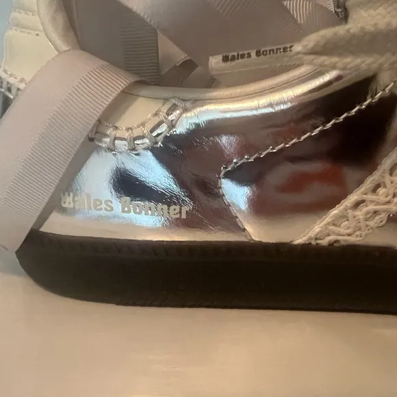 ADIDAS X WALES BONNER SILVER SAMBA SHOES