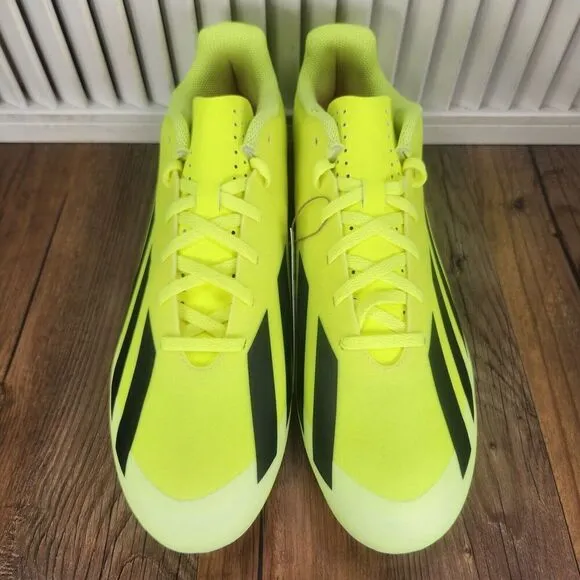 Adidas X Crazyfast Club FxG IG0618 Mens Size 9.5 Yellow Athletic Soccer Cleats