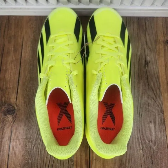 Adidas X Crazyfast Club FxG IG0618 Mens Size 9.5 Yellow Athletic Soccer Cleats