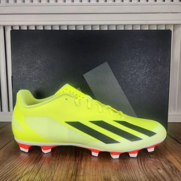 Adidas X Crazyfast Club FxG IG0618 Mens Size 9.5 Yellow Athletic Soccer Cleats