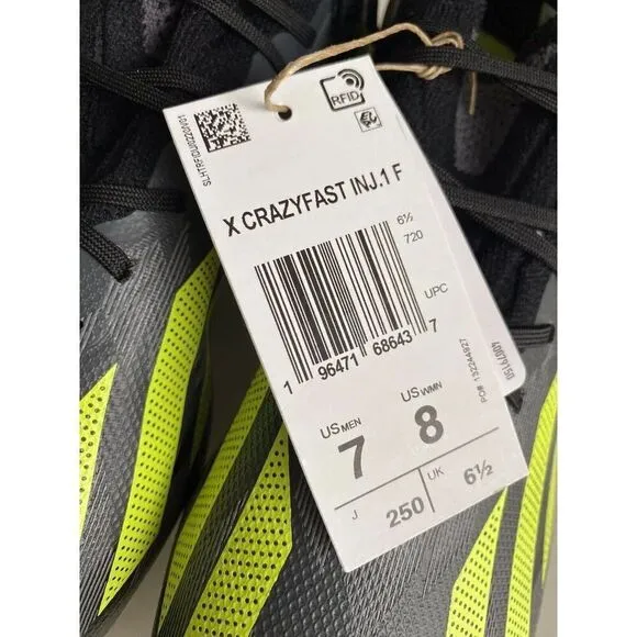 Adidas X Crazyfast Injection.1 F Soccer Cleats IG0670 Men’s Sz 7 Women’s 8