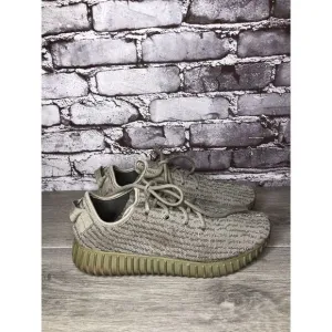 adidas Yeezy Boost 350 Grey Knit Lace Up Gym Sneakers Shoes Men’s Sz 7M US/40EU