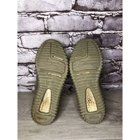 adidas Yeezy Boost 350 Grey Knit Lace Up Gym Sneakers Shoes Men’s Sz 7M US/40EU