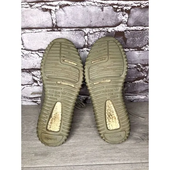 adidas Yeezy Boost 350 Grey Knit Lace Up Gym Sneakers Shoes Men’s Sz 7M US/40EU