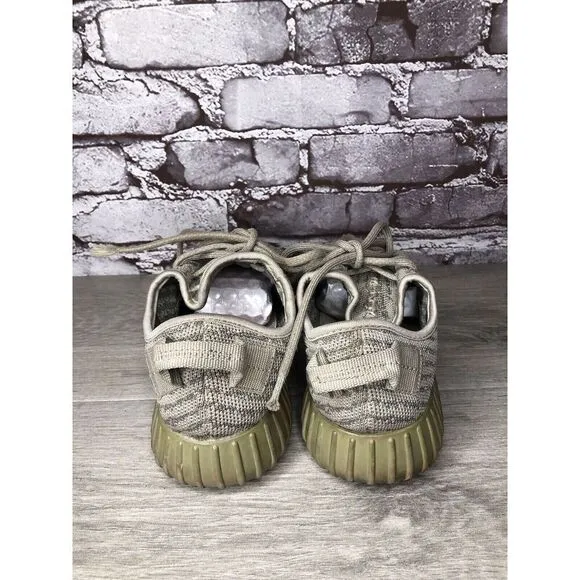 adidas Yeezy Boost 350 Grey Knit Lace Up Gym Sneakers Shoes Men’s Sz 7M US/40EU