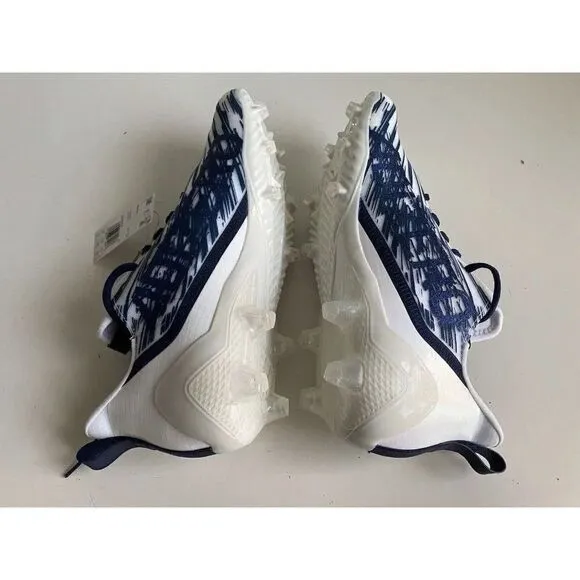 Adidas Adizero Football Cleats White Navy Blue Shoes GZ6912 Men's Sz 14 NEW