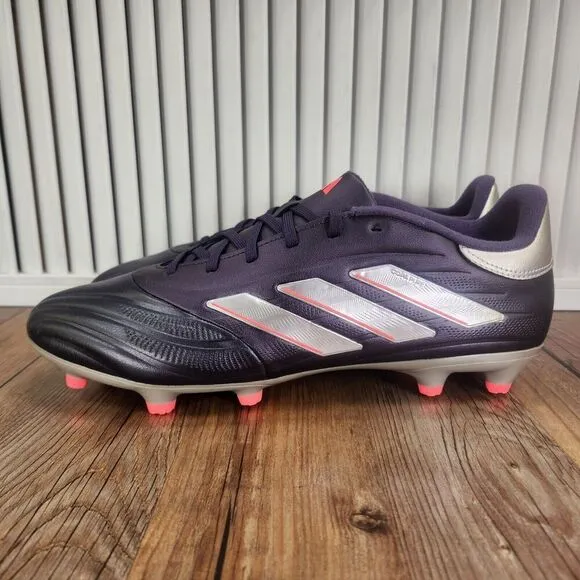 Adidas Copa Pure 2 League FG Mens Sz 11.5 Purple Silver Low Soccer Cleats IG8716