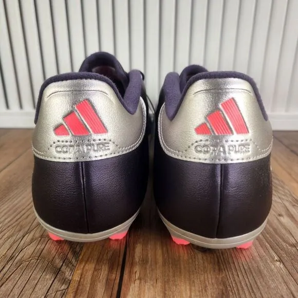 Adidas Copa Pure 2 League FG Mens Sz 11.5 Purple Silver Low Soccer Cleats IG8716