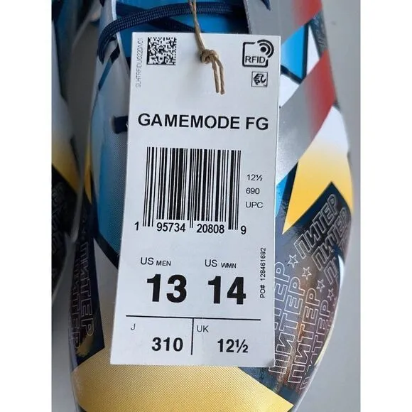 Adidas Game Mode FG Men’s Size 13 Champions League Soccer Cleats Shoes GZ1103