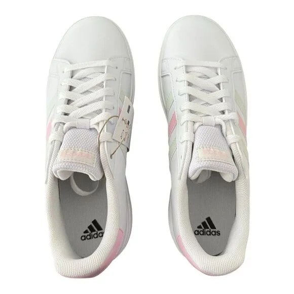 Adidas Grand Court 2.0 Big Kids Youth Size 6 IH4886 White Pink Green