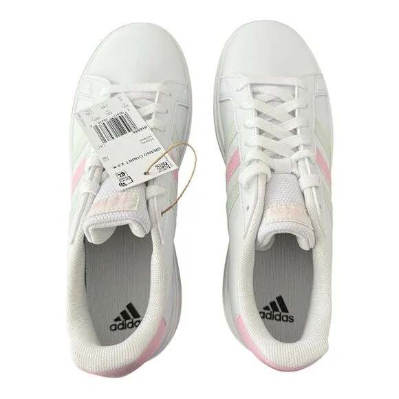 Adidas Grand Court 2.0 Tennis Shoes Big Kids Youth Size 6 IH4886 White