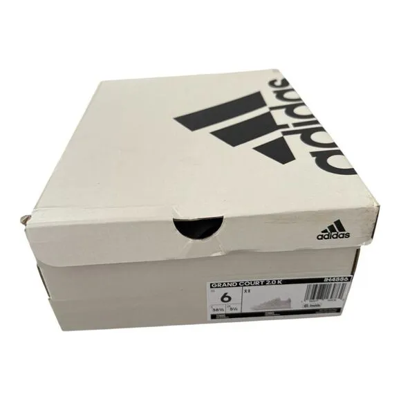 Adidas Grand Court 2.0 Tennis Shoes Big Kids Youth Size 6 IH4886 White