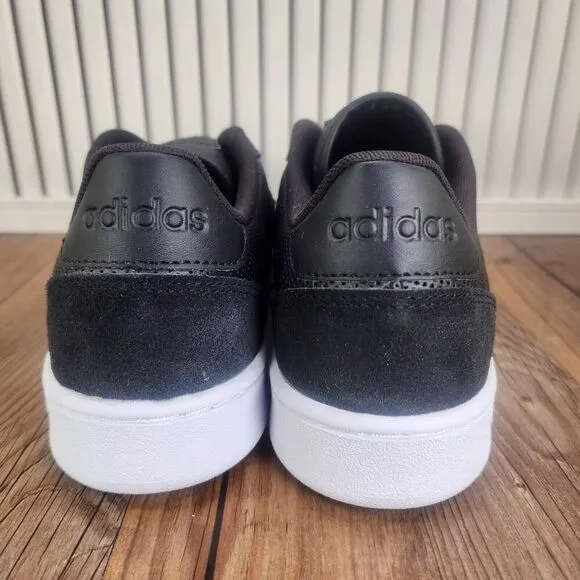 Adidas Grand Court SE Mens 10 Black White Leather Lifestyle Sneaker Shoes FY8549