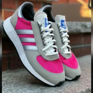 Adidas Marathon Tech Grey Silver Metallic Real Magenta Shoes G27417 Men's Sz10